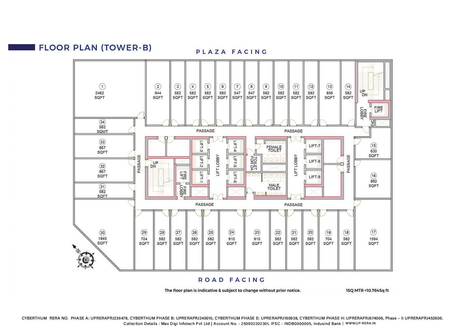 Bhutani Cyberthum Floor Plan
